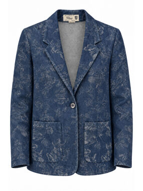 Vintage Y2K Filene’s Custom Reworked The Who Maximum R&B Denim Blazer Size 12